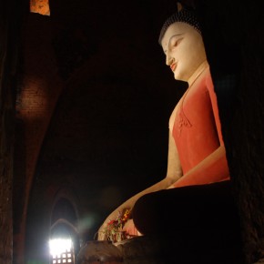 burma18 A Buddha sits serenely in the guano-strewn interior of a small temple in Bagan